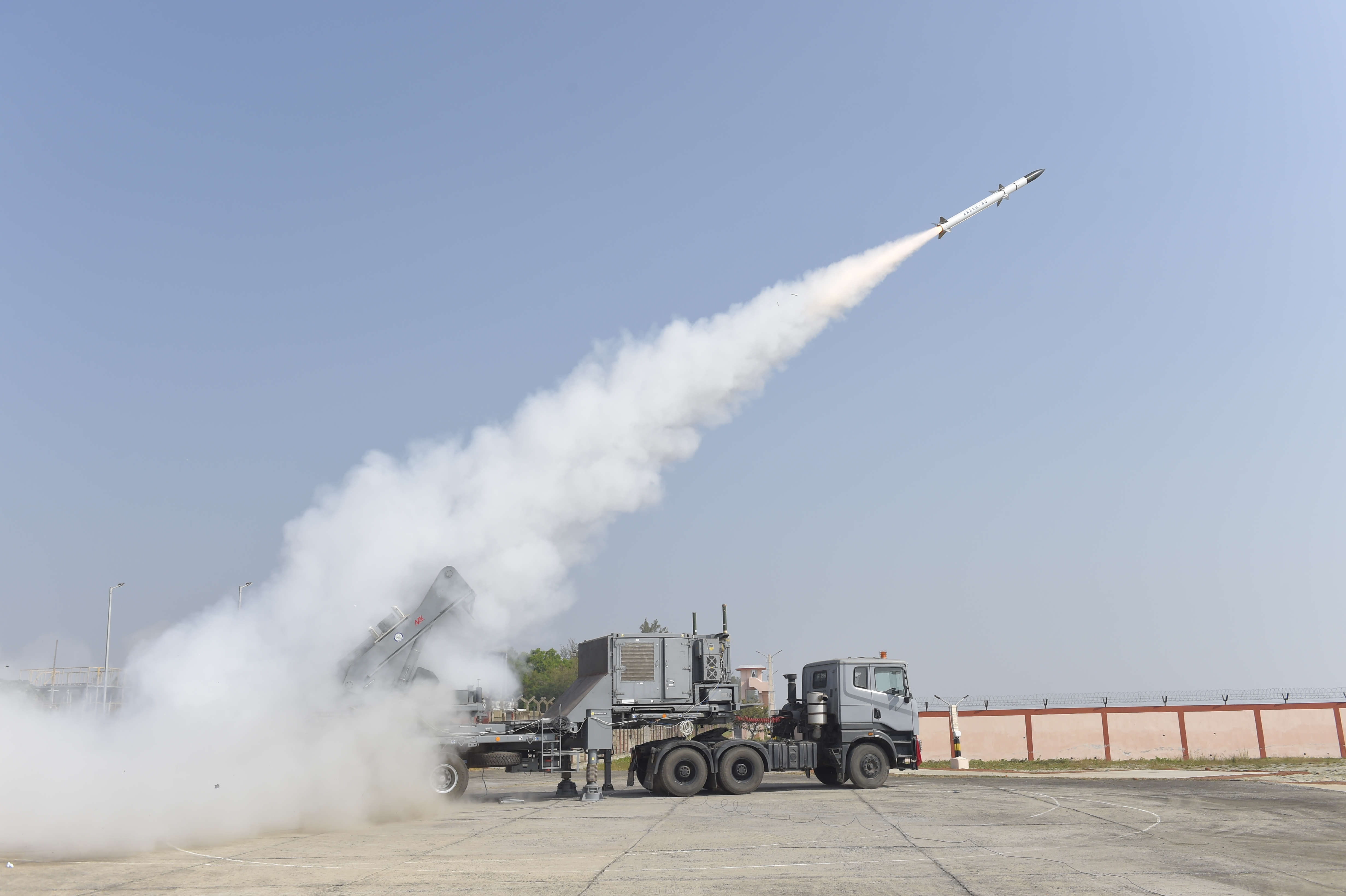 Akash-NG test fired from an IAF launcher against a fast-moving, low-altitude UAV in 2024