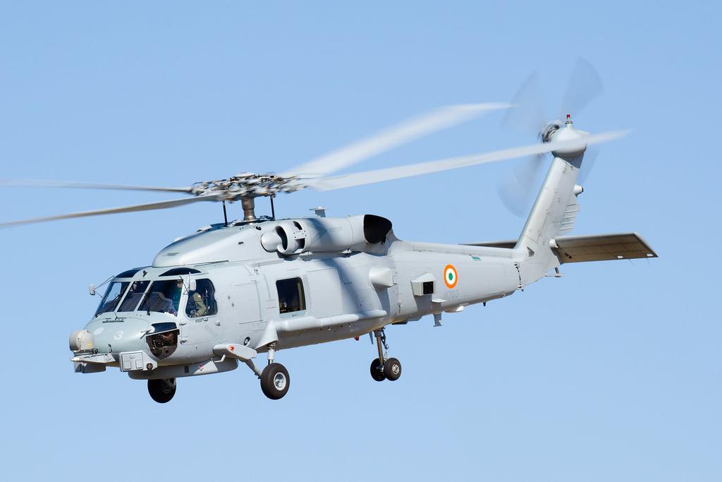 Sikorsky MH 60R Seahawk helicopter of Indian Navy